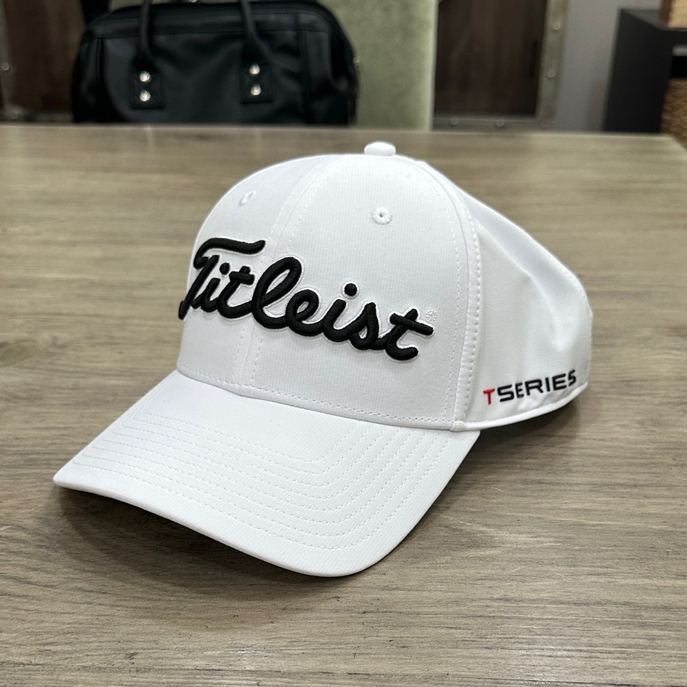 Titleist White Cap with Black Logo
